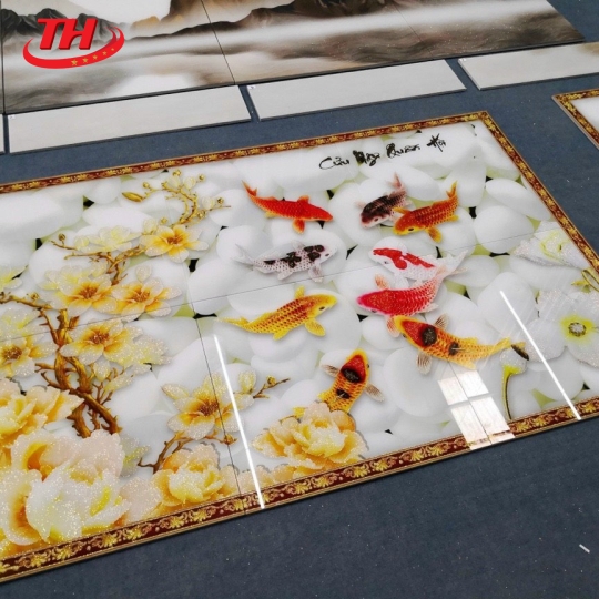 Tranh nhập khẩu kim tuyến 1.2m X 1.8m