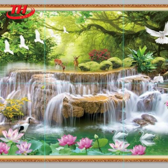 Tranh nhập khẩu kim tuyến 1.2m X 1.8m - GA 66165