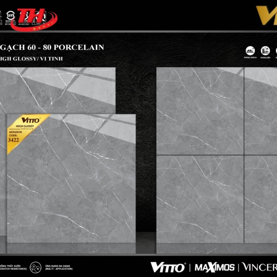 Gạch lát nền Vitto 80x80 - 4043