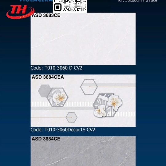 Gạch ốp tường 30*60 Viglacera ASD 3683