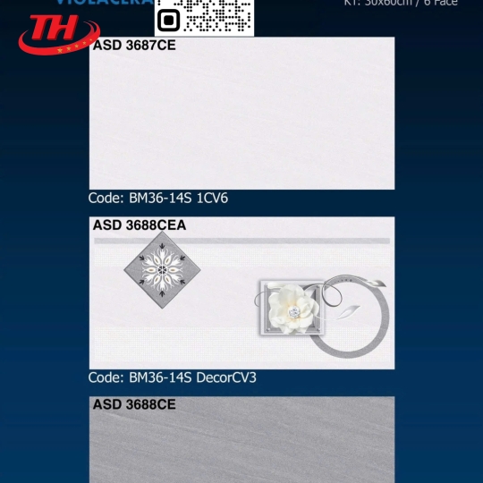 Gạch ốp tường 30*60 Viglacera ASD 3687